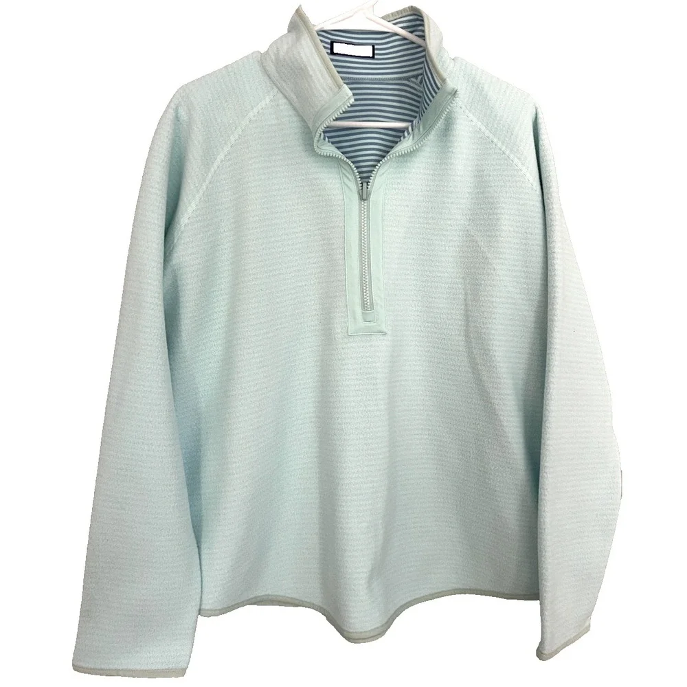 Vineyard Vines Sweater Mens Large Fleece Quarter‎ Zip Pullover Outdoors